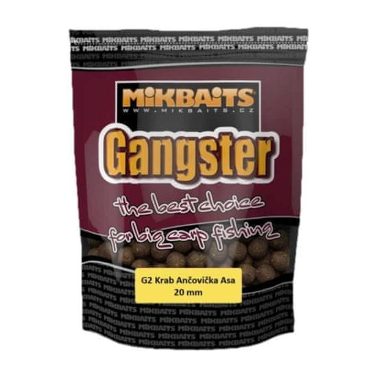 Mikbaits Boilies Gangster G2 - Krab / Ančovička - 1 kg