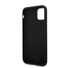 Karl Lagerfeld  Liquid Silicone Ikonik NFT Zadní Kryt pro iPhone 11 Black