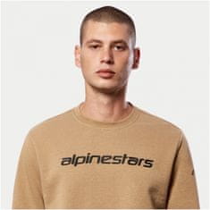 Alpinestars mikina LINEAR CREW Fleece černo-béžová M