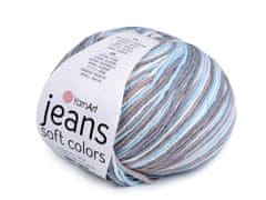 Kraftika 1ks (6210) šedá pletací příze jeans soft color 50 g