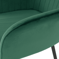 BPS-koupelny Designové křeslo, smaragdová Velvet látka, ZIRKON