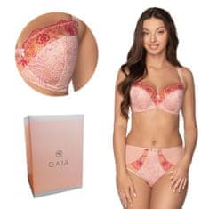 Gaia Podprsenka GAIA Semi-Soft Desiree 1195 polovyztužená růžová květinová 75G