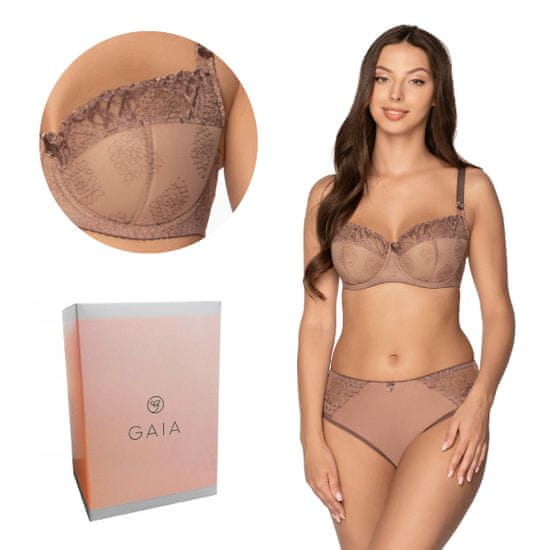 Gaia Podprsenka GAIA Semi-Soft Elena 1107 polovyztužená hnědá (moka) 80L