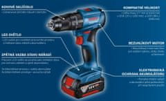 BOSCH Professional 06019K3103 GSB 185-LI aku příklepový vrtací šroubovák 18V bez aku