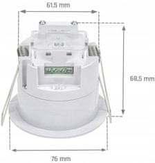 HADEX PIR čidlo ST41AW stropní do podhledů, ovládání wifi, Tuya