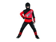 Kostým Dragon Ninja (halenka, kalhoty, kapuce, vycpávky na ruce, pásek)