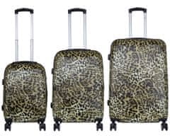 MONOPOL Sada kufrů Leopard 3-set