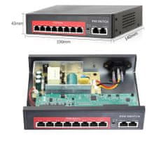 KAMERAK.cz IP 12 kamerový set s externím PoE XM-1214B-Ext. 4MPx, CZ menu