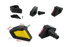 SEFIS TECH padací protektory Honda CBR600RR 2009-2012 - Barva : Modrá