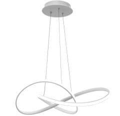 Toolight Ring moderní LED závěsné stropní svítidlo + dálkové ovládání APP396-CP bílé