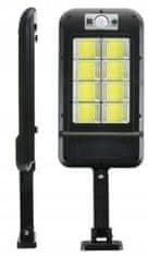 Pronett XJ4498 Pouliční osvětlení solární 160 LED COB, IP67, 34 W, 500 lm černé