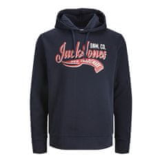 Jack&Jones Pánská mikina JJELOGO Standard Fit 12233597 Navy Blazer (Velikost M)