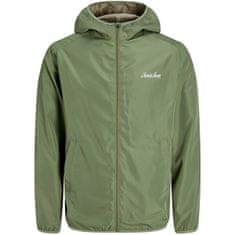 Jack&Jones Pánská bunda JJOLIVER 12249371 Oil Green (Velikost M)