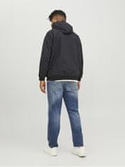 Jack&Jones Plus Pánská bunda JJERUSH 12243517 Black (Velikost 5XL)