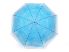 Kraftika 1ks 4 modrá azuro dámský / dívčí vystřelovací deštník