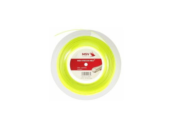 MSV Focus HEX tenisový výplet 200 m žlutá neon průměr 1,23