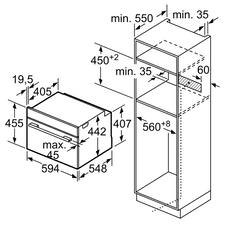 Bosch vestavná trouba Bosch CSG7361B1