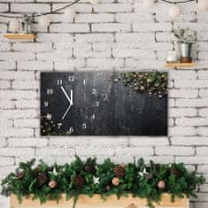 tulup.cz Skleněné hodiny Úrovně Christmas Tree Christmas Star Ornaments 60x30 cm Bílé tipy