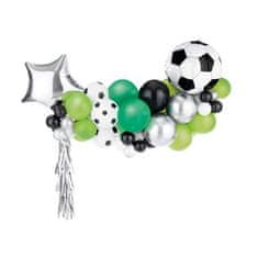 PartyDeco Balónová girlanda – Fotbal 150x126 cm