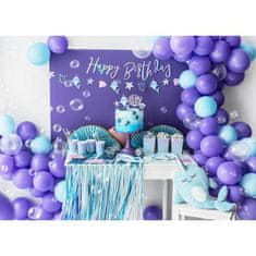 PartyDeco Baner Happy Birthday duhový, 16,5 x 62 cm