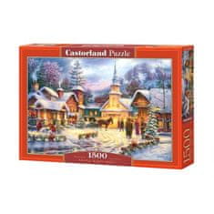 Castorland Puzzle Zasněžená dědinka, 1500 dílků