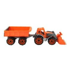 Teddies Traktor s vlečkou a lžící - 61cm, 2 barvy