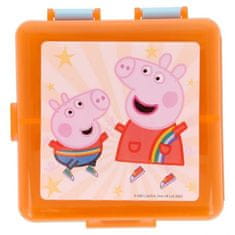 Stor PEPPA PIG- Dělený plastový box na svačinu