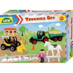 LENA Truckies set farma-traktor a nakladač