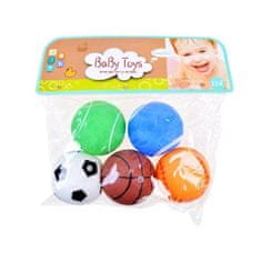 JOKOMISIADA BaBy Toys: Pryžové pískající míčky 5 cm, 5v1