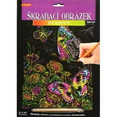 SMT Creatoys Škrabací obrázek duhový, 20x25cm, různé motivy