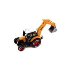 Teddies Traktor stavební na zpětný chod 15 cm, mix