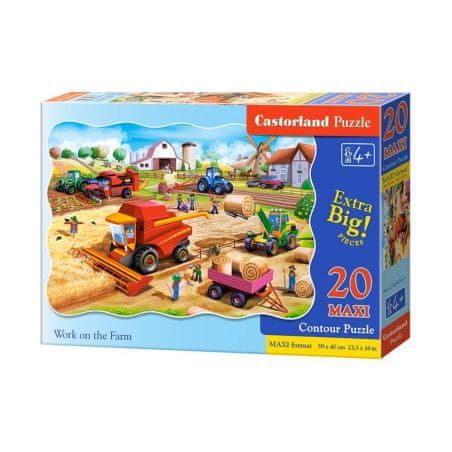 Castorland MAXI 20 Puzzle Práce na farmě