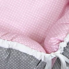 Babyrenka Babyrenka hnízdo Dots šedá pink