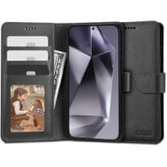 Tech-protect Wallet knížkové pouzdro na Samsung Galaxy S24, černé