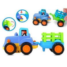 JOKOMISIADA Huile TOYS sada: Traktor + bagr + domíchávač + tatra, 12m +