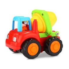 JOKOMISIADA Huile TOYS sada: Traktor + bagr + domíchávač + tatra, 12m +