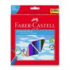 Barevné pastelky Faber-Castell trojboké, 24 barev + struhadlo