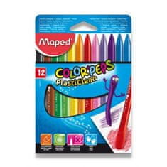 Maped Plastové pastely Maped Color´Peps Plasticlean, 12 barev