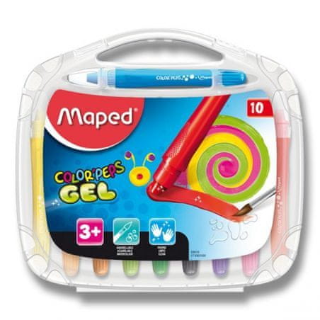 Maped Gelové pastely Maped ColorPeps Gel, 10 barev