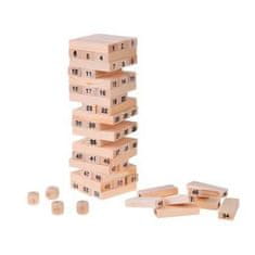 JOKOMISIADA Hra Věž Jenga dřevěná, 19 cm