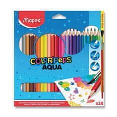 Maped Pastelky MAPED AQUA 24 barev + štětec