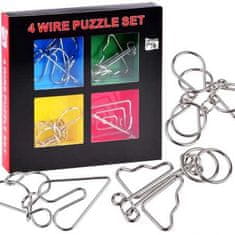 JOKOMISIADA WIRE PUZZLE – kovový hlavolam 4v1