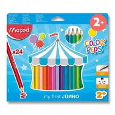 Maped Pastelky MAPED trojhranné JUMBO 24 barev