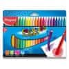 Plastové pastely Maped Color´Peps Plasticlean, 24 barev