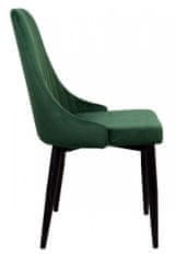 TZB Židle LORIENT VELVET tmavě zelená