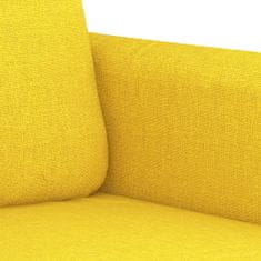 Vidaxl 2dílná sedací souprava s poduškami světle žlutá textil
