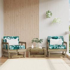 Vidaxl Zahradní židle 2 ks impregnované borové dřevo