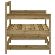 Vidaxl Zahradní židle 2 ks impregnované borové dřevo