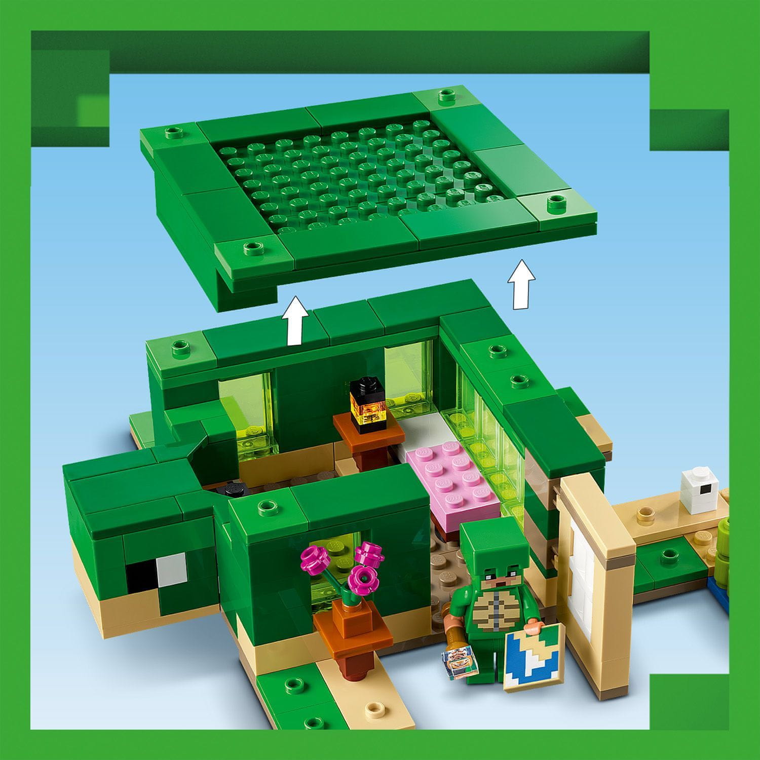 LEGO Minecraft 21254 Želví domek na pláži