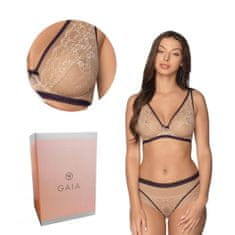 Gaia Podprsenka GAIA Bralette Estera 1197 měkká béžová a fialová 85C